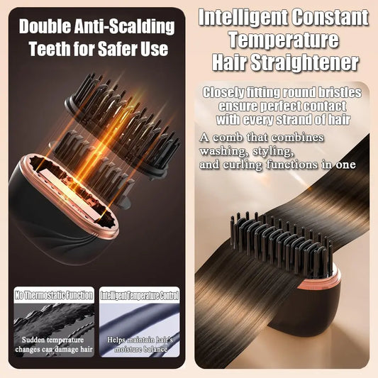 Tulip Mini Cordless Hair Straightener  Brush